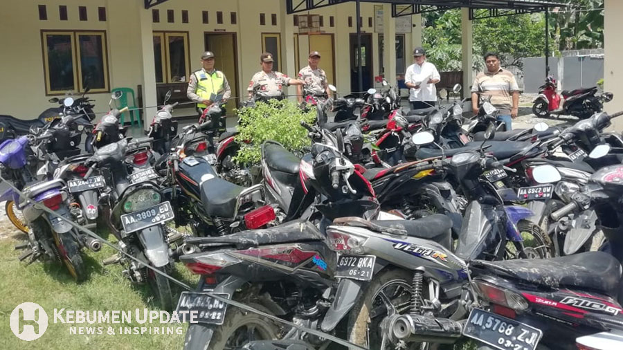 Polisi Sita 36 Sepeda Motor Saat Gerebek Balapan Liar di Petanahan