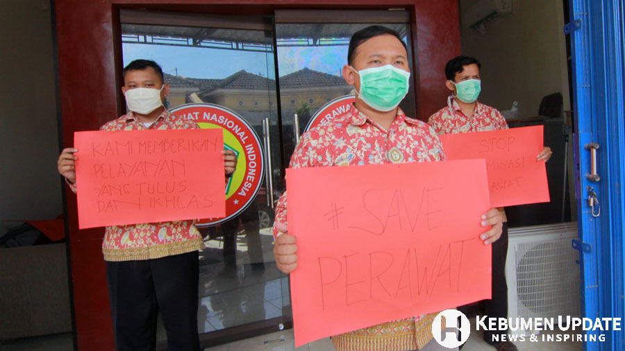Aspirasi dari para perawat di Kebumen. (Foto: Padmo-KebumenUpdate)
