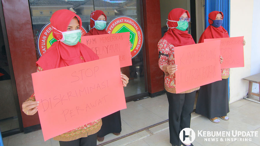 aspirasi dari para perawat di Kebumen. (Foto: Padmo-KebumenUpdate)