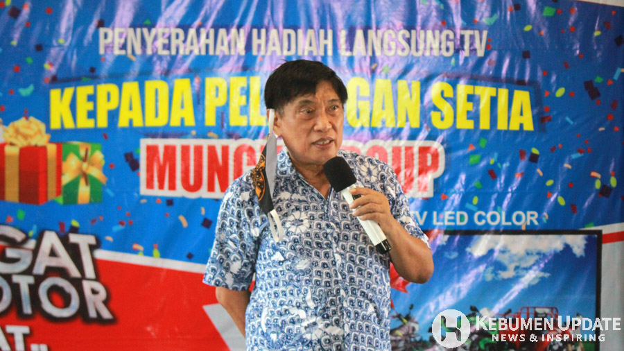Owner Muncul Group Sugeng Budiawan menyampaikan sambutan. (Foto: Padmo-KebumenUpdate)