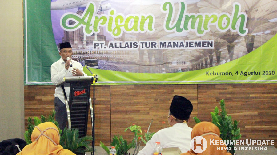 Kakan Kemenag H Panut SPd MM menyampaikan sambutan. (Foto: Padmo-KebumenUpdate) 