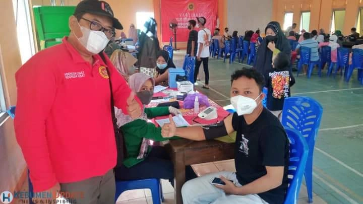 Awal April, Warga Bojongsari Ikuti Vaksinasi oleh Binda Jateng