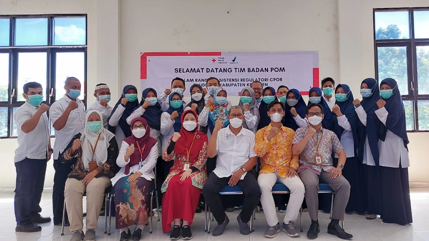 UDD PMI Kebumen Menerima Kunjungan BPOM Pusat