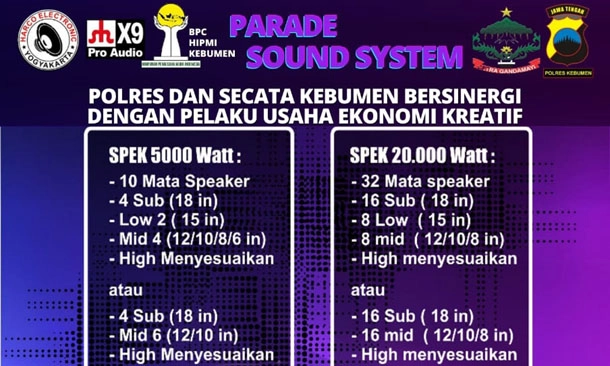 Parade Sound System Siap Getarkan Lapangan Hitam Sempor