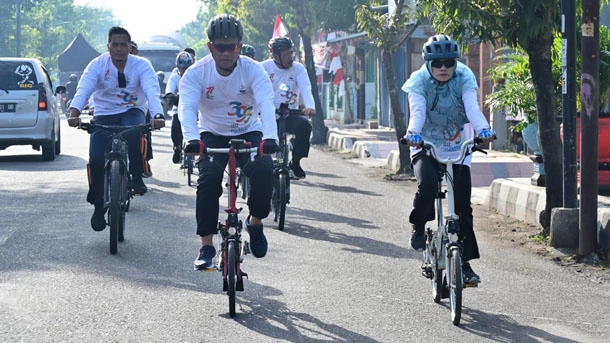 Perumda Air Minum Tirta Bumi Sentosa Gowes Napak Tilas Jalur Pipa Transmisi Kebumen