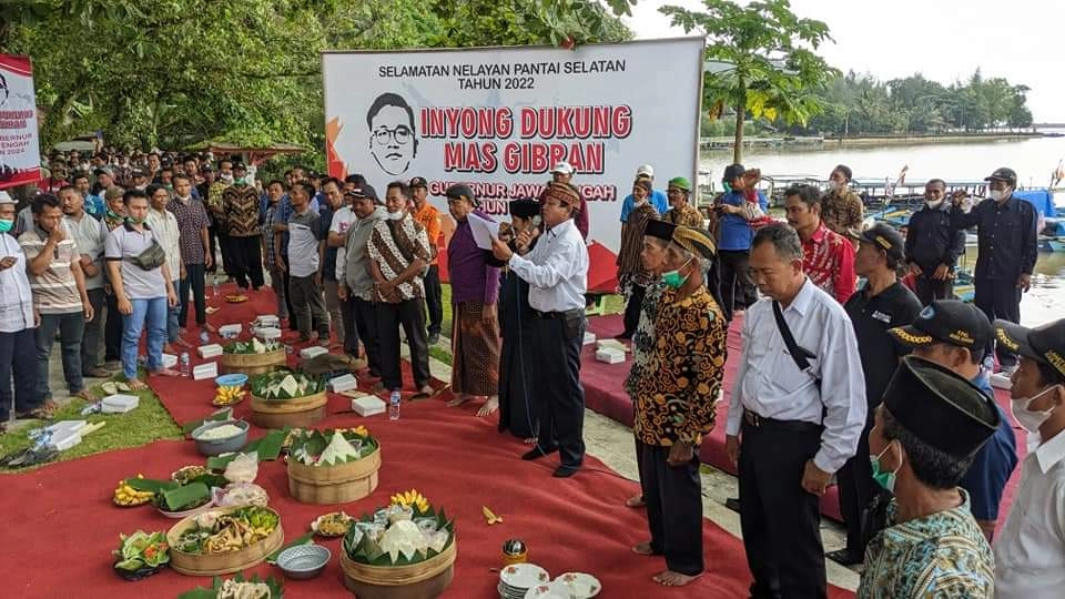 Nelayan Pantai Selatan Deklarasikan Gibran Maju di PilGub Jateng 2024
