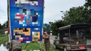 Melanggar Ketentuan, Ratusan Reklame Ditertibkan Satpol PP Kebumen