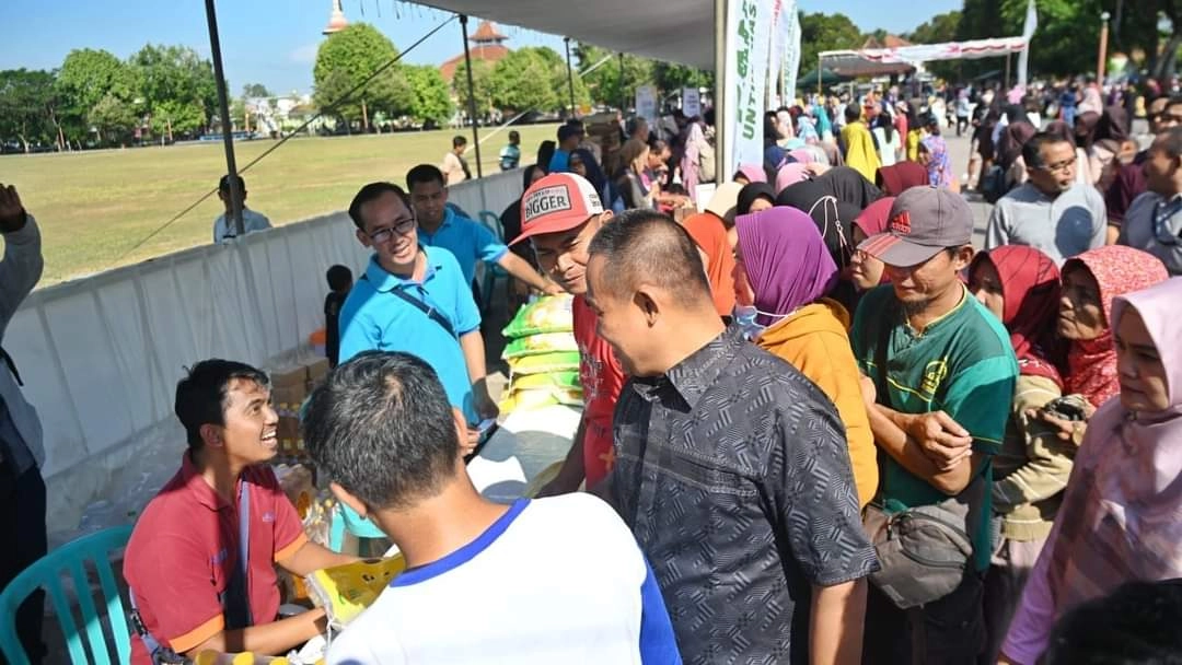 Indeks Harga Konsumen Tertinggi di Jawa, Bazar Pangan Murah Digelar di Alun-alun Kebumen