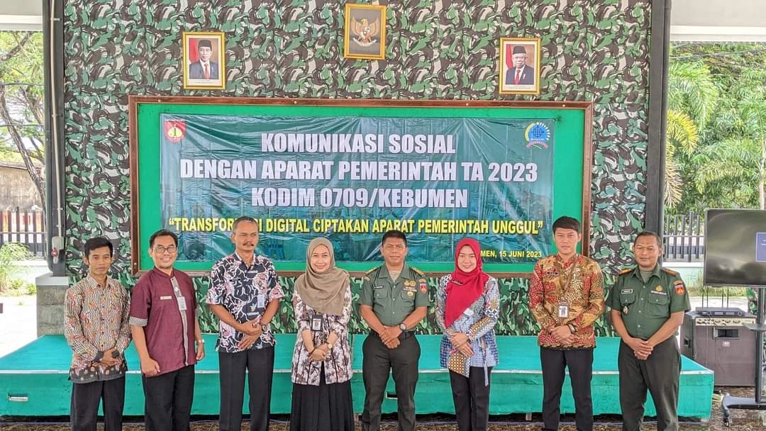 Kodim 0709 Kebumen Gelar Komsos dengan Aparat Pemerintah, Tumbuhkan Kepedulian dan Kepekaan Sosial