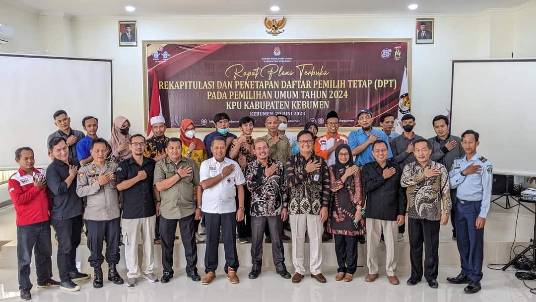 KPU Kebumen Tetapkan DPT Pemilu 2024, Ini Rinciannya