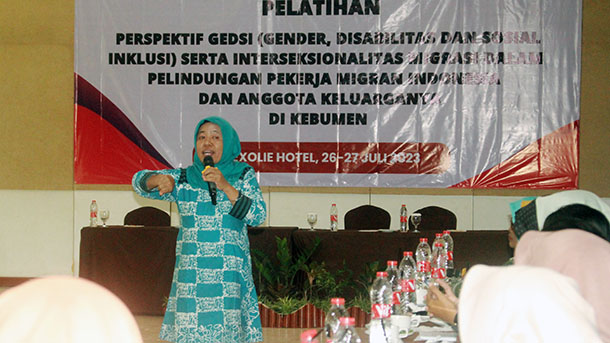 Pelatihan Perspektif Gedsi Migrant Care.