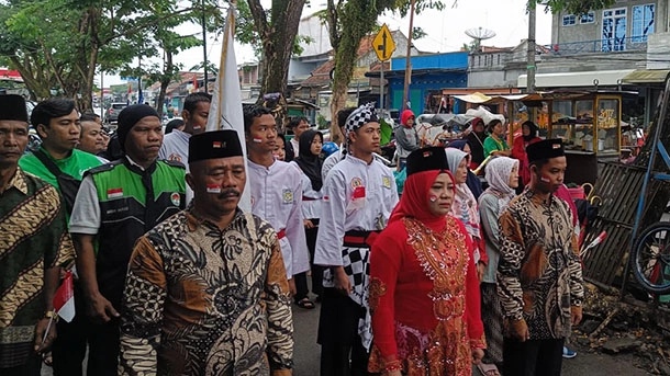 Upacara Kemerdekaan di Pasar Prembun