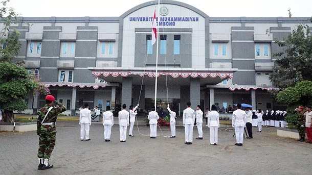Upacara HUT Ke-78 RI di UNIMUGO