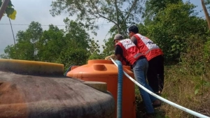 Belum Ada Tanda-tanda Turun Hujan, PMI Kebumen Distribusikan Air Bersih di Sejumlah Desa