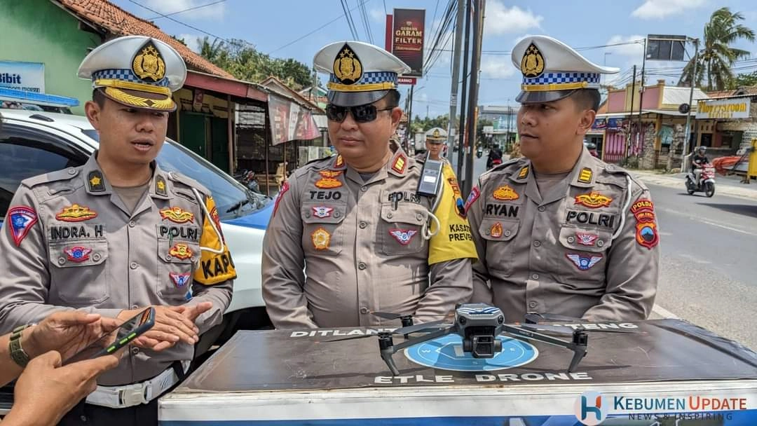 Uji Coba ETLE Mobile-Drone di Simpang 3 Sentaeng Pejagoan, 5 Menit Dapatkan 10 Lebih Pelanggaran