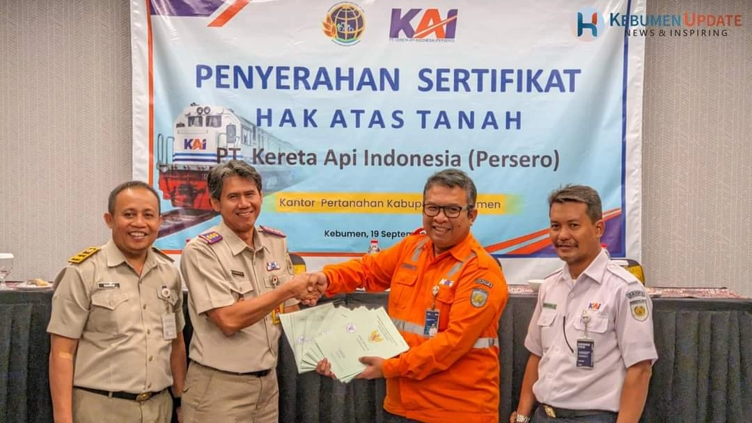 Amankan Asetnya, PT KAI Sertifikasi Lahan Miliknya di 12 Desa/Kelurahan