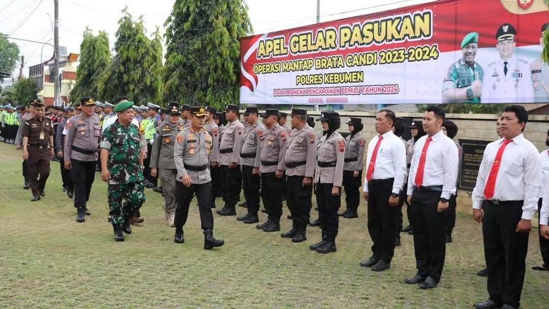 Jelang Pemilu 2024, Apel Gelar Pasukan Operasi Mantap Brata Dimulai