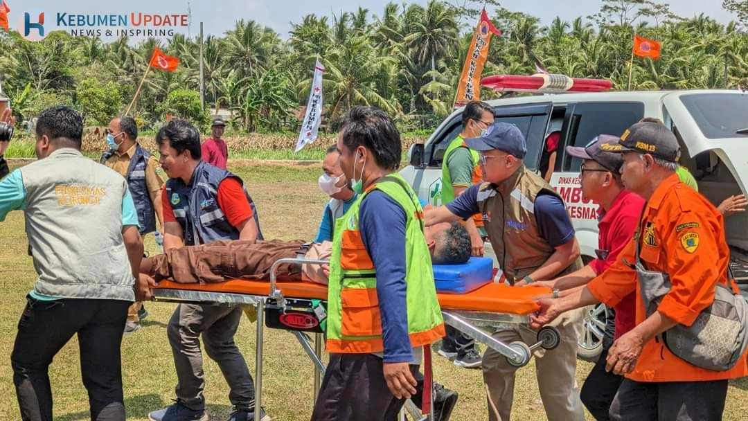 Simulasi Gempa di Petanahan, Warga yang Jadi Korban Menjiwai Perannya
