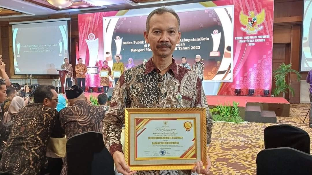 Keterbukaan Informasi Publik Makin Baik, Pemkab Kebumen Raih Penghargaan