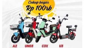 Rp 100 Ribu Bisa Bawa Pulang Sepeda Listrik, Hanya di Muncul Bursa Motor