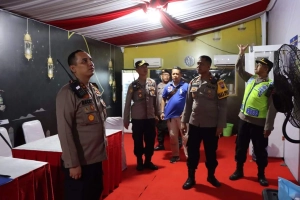 Kapolres Sambangi Pos Pengamanan Lebaran, Arus Lalu Lintas Masih Terkendali