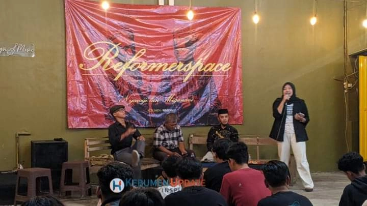 Reformerspace Angkat Tema “Peran Cah Enom Kanggo Kemajuan Kebumen, Dewek Wis Berbuat Apa”