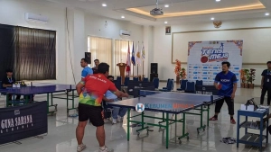 Rangkaian Dies Natalis ke-23 UPB, 60 Peserta Ikuti Turnamen Tenis Meja Season 3