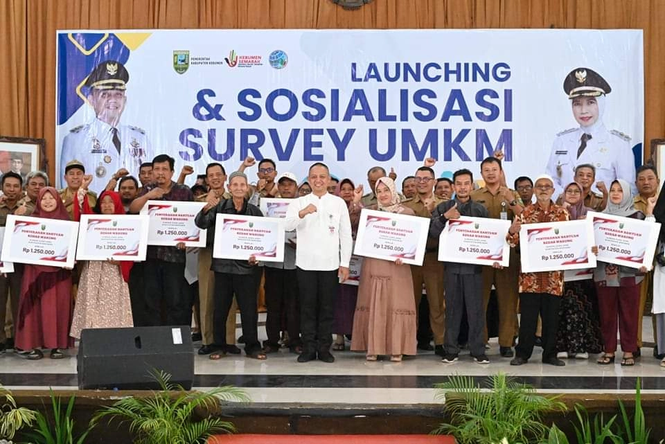 164 Pelaku UMKM di Kecamatan Bonorowo Mulai Terima Bantuan
