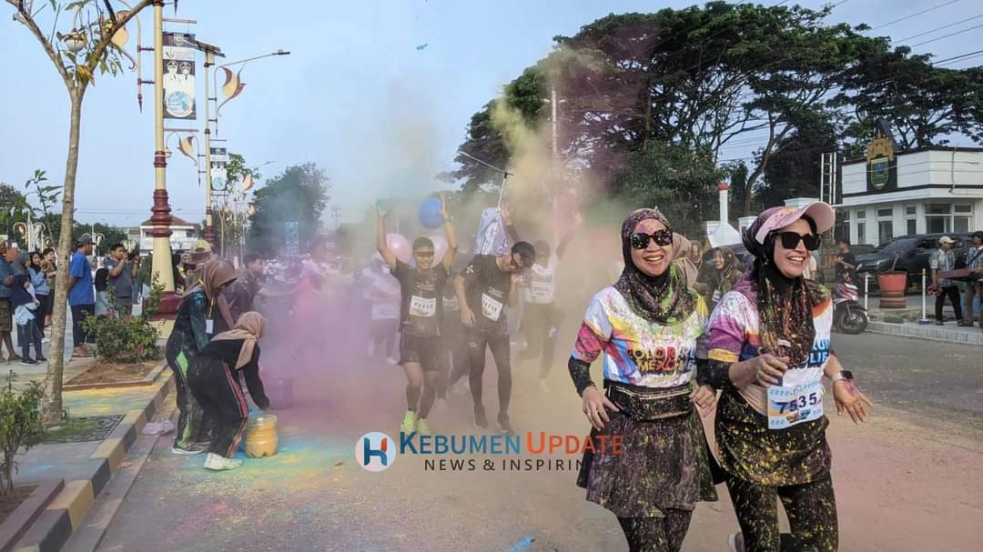 Serunya Event Color Run Mexolie, Peserta dari Alian Raih Motor Matic