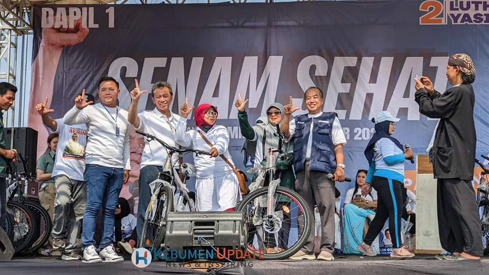 4.000 Orang Ikuti Senam Sehat Bersama Ahmad Luthfi-Taj Yasin, Ketua Bolo Seno Kebumen Optimis Menang