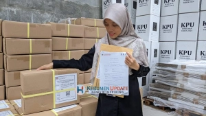 KPU Kebumen Terima 1.107.312 Lembar Surat Suara Pemilihan Bupati dan Wakil Bupati