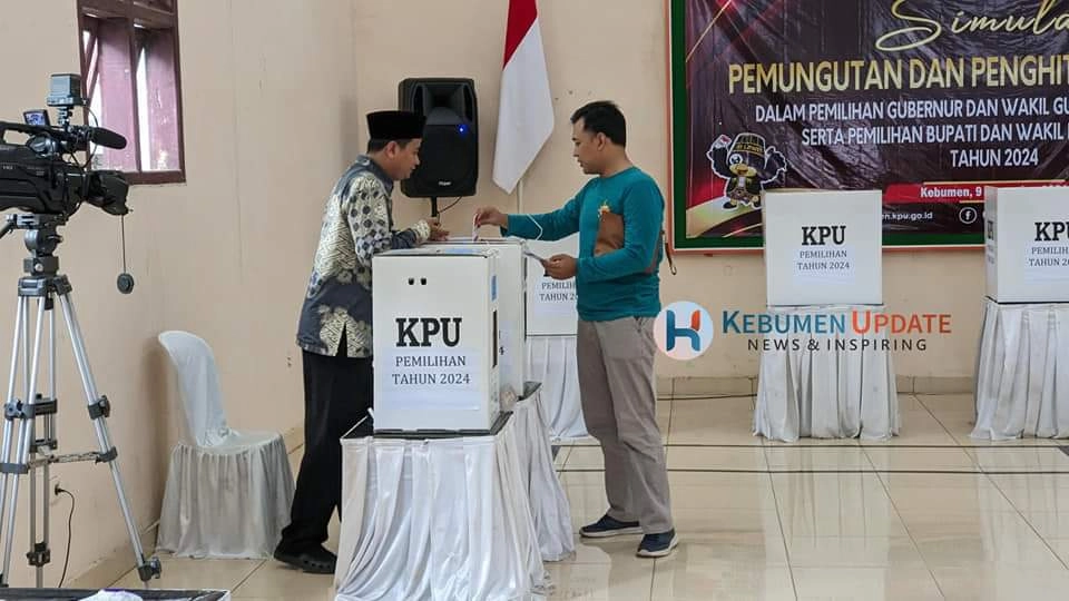 H-18 Pilkada Serentak, KPU Kabupaten Kebumen Gelar Simulasi Pemungutan dan Penghitungan Suara