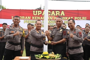 Upacara Kenaikan Pangkat, Polres Kebumen Punya Dua Personel Berpangkat AKBP