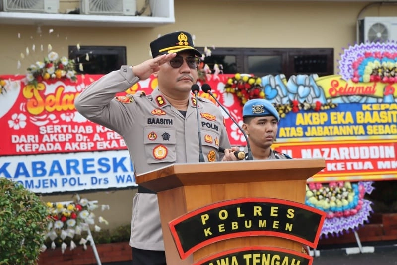 Apel Perdana, Kapolres Kebumen AKBP Eka Baasith Beri Pesan Mendalam