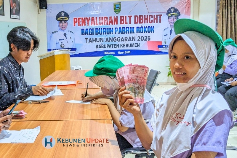 Lebih dari 2.000 Buruh Rokok Kebumen Terima BLT DBHCHT, Total Rp 2,5 Miliar Lebih