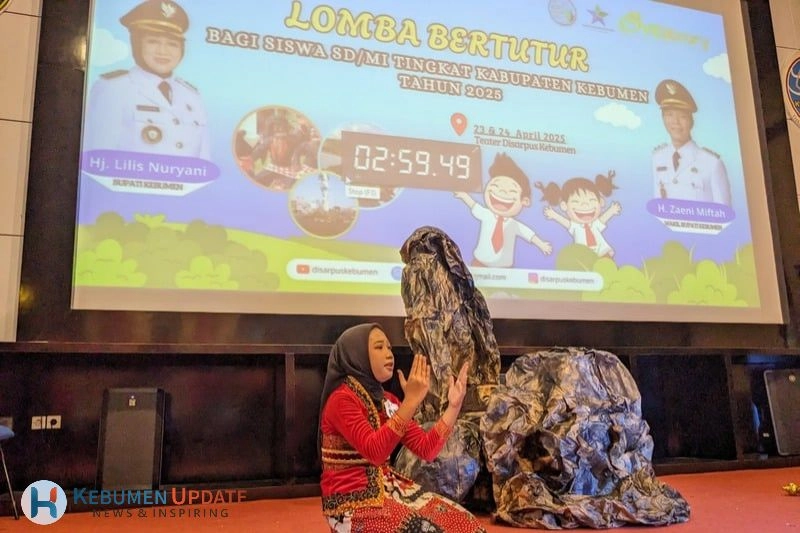 Kisah Cepetan Alas dan Joko Sangkrip Warnai Lomba Bertutur Disarpus Kebumen