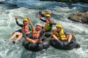 BPJS Kesehatan KC Kebumen Gelar Media Gathering Seru di Tengah Jeram Sungai Bedegolan