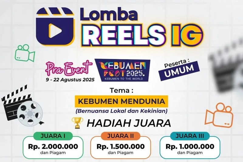 Berhadiah Jutaan Rupiah, Lomba Reels “Kebumen Mendunia” Ajak Warga Berkreasi Sambil Promosi