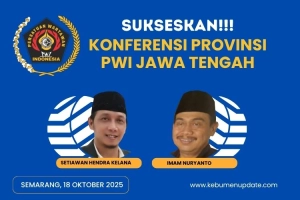 Konferensi PWI Jateng 2025 Siap Digelar 18 Oktober 2025, Dua Calon Berebut Dukungan