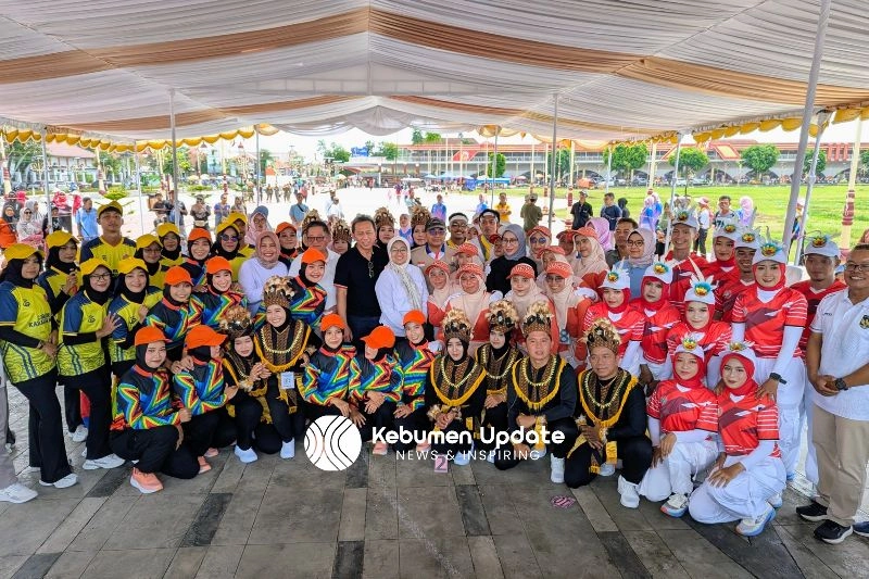 Lomba Tenis Meja dan Senam Kreasi Warnai HUT KORPRI dan PGRI ke-80 di Kebumen