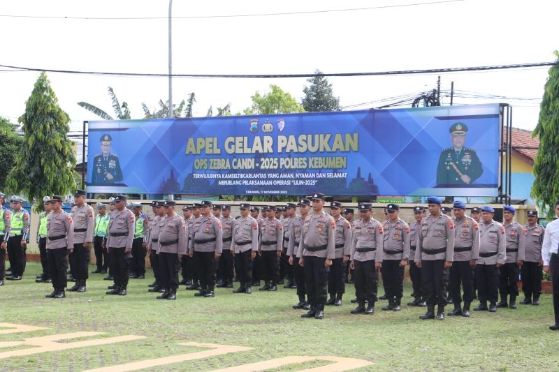 Dimulai Hari Ini, Operasi Zebra Candi 2025 Polres Kebumen Fokus Tekan Angka Kecelakaan