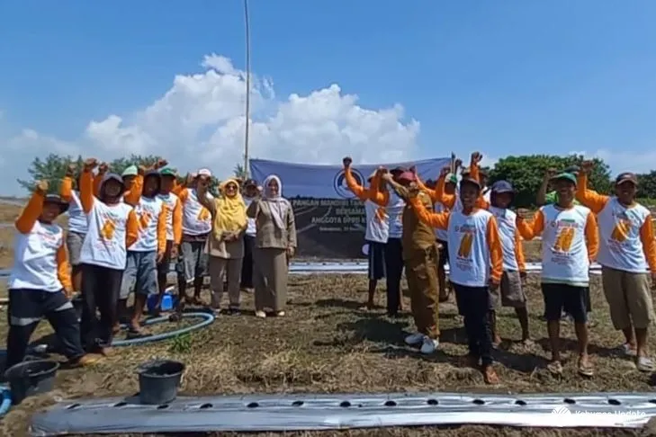Targetkan Panen Saat Ramadan, Pemuda Tani Setrojenar Tanam 30 Ribu Bibit Semangka