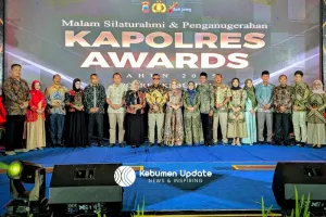 Malam Silaturahmi Kapolres, Bupati Kebumen Lepas AKBP Eka Baasith dan Sambut AKBP I Putu Bagus