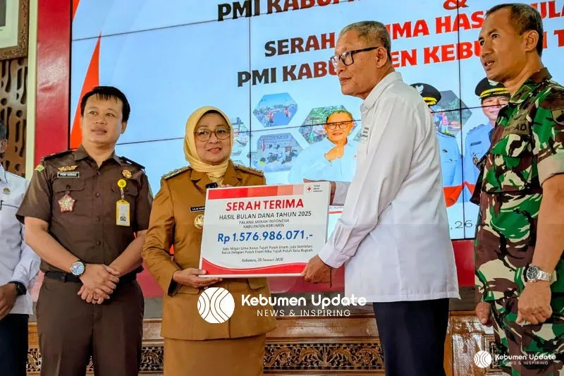 Wujud Gotong Royong, Bulan Dana PMI Kebumen 2025 Tembus Rp1,57 Miliar