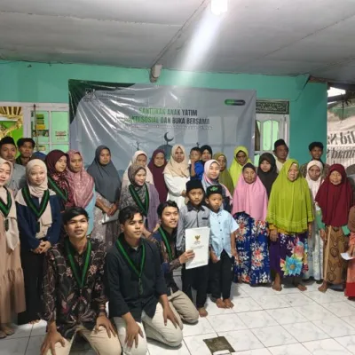 Menebar Bahagia di Bulan Suci, HMI Kebumen Gelar Buka Bersama dan Santunan di Karangkembang