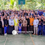 Serunya Murid SMKN 1 Karanggayam Ikut Gerakan Aksi Bergizi Bareng Bupati