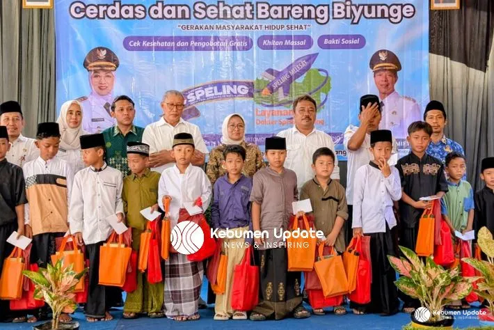 Program Cerdas dan Sehat Bareng Biyunge di Tirtomoyo Cetak Rekor Peserta Khitan Massal Terbanyak
