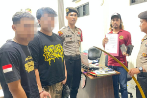 Diduga Hendak Tawuran, Polres Kebumen Amankan Dua Pelajar Bersenjata Klewang di Gombong