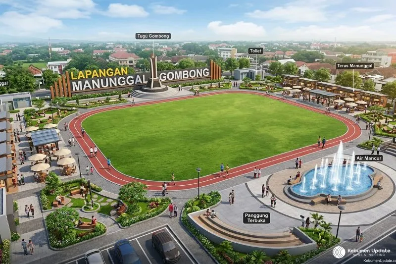 Padukan Fungsi Sosial dan Ekonomi, Lapangan Manunggal Gombong akan Dipercantik
