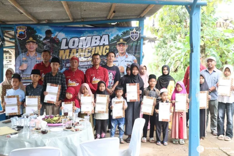 Mancing Mania dan Bakti Sosial Warnai Hari Bhayangkara ke-80 di Pejagoan Kebumen